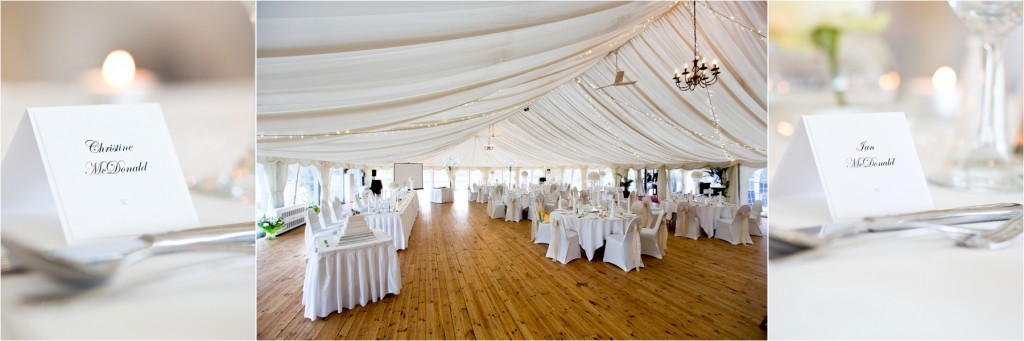 meldrum house wedding marquee