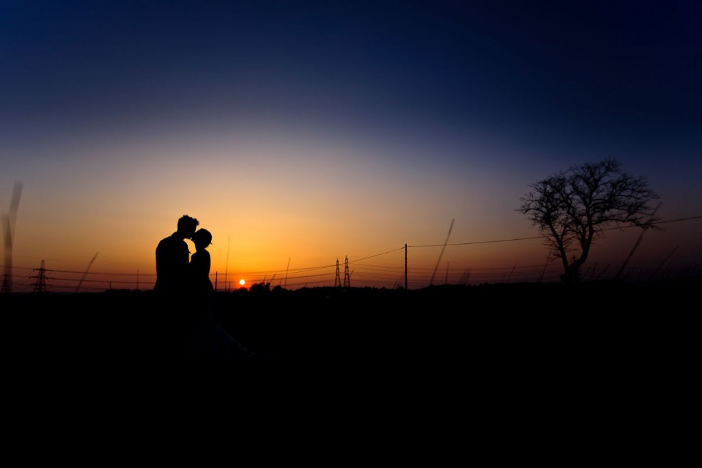 silhouette wedding photographer