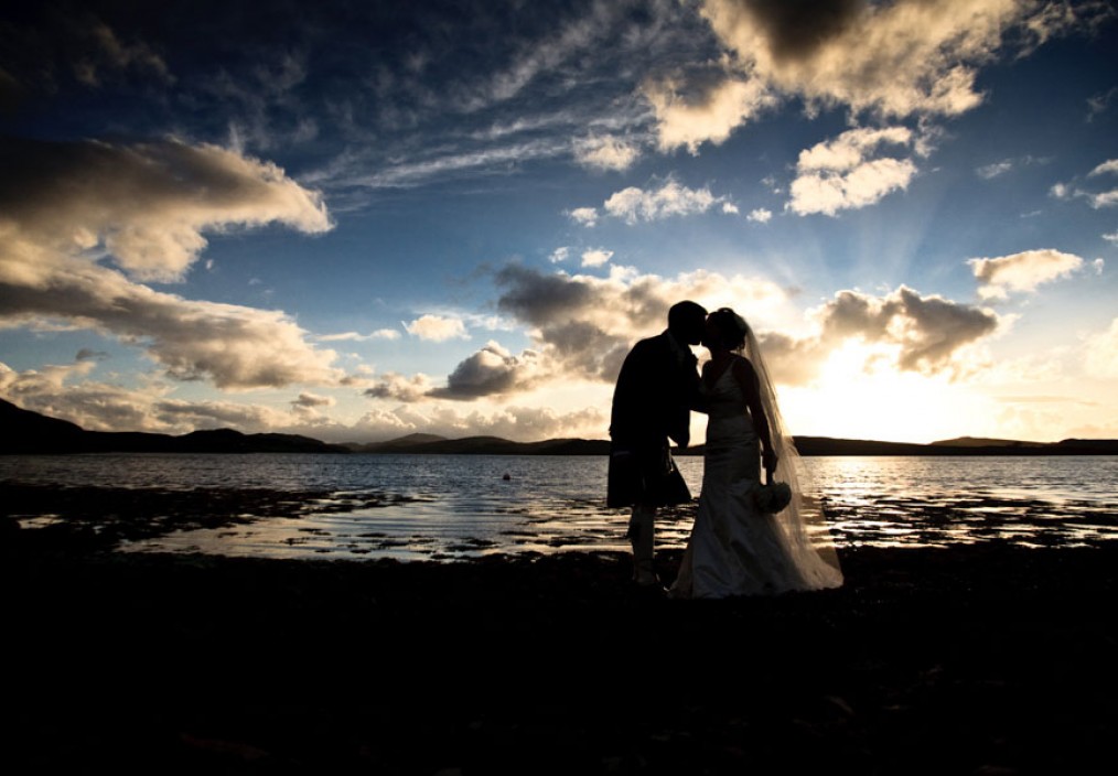 isle of lewis sunset beach wedding